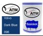 Preview: Volvo, Dark Blue, 096: 500ml Lackdose, von ATW Autoteile West.